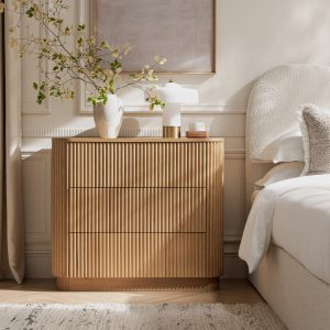 maru 3 drawer dresser, oak