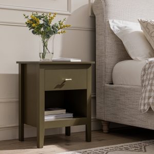 oakham 1 drawer nightstand, olive grove