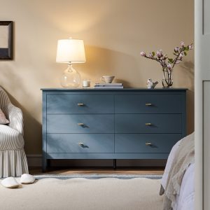 oakham 6 drawer dresser, stormy blue